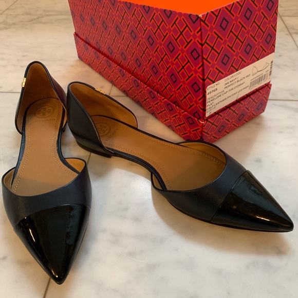 tory burch penelope cap toe flat